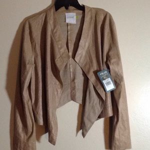 Lysse leather like short jacket